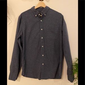J Crew Mercantile Blue Long Sleeve Button Down